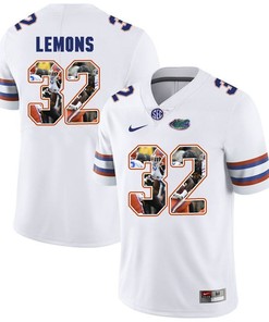 Florida Gators White Adarius Lemons College Football Portrait Jersey