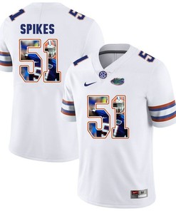 Florida Gators White Brandon Spikes College Football Portrait Jersey