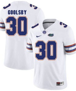 Florida Gators White DeAndre Goolsby Football Player Performance Jersey
