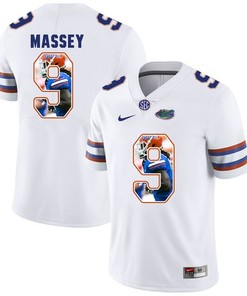 Florida Gators White Dre Massey College Football Portrait Jersey