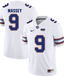 Florida Gators White Dre Massey Football Player Performance Jersey