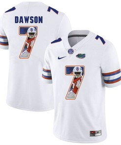 Florida Gators White Duke Dawson College Football Portrait Jersey