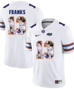 Florida Gators White Feleipe Franks College Football Portrait Jersey