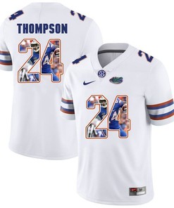 Florida Gators White Mark Thompson College Football Portrait Jersey