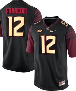 Florida State Seminoles #12 Deondre Francois Black Football Jersey