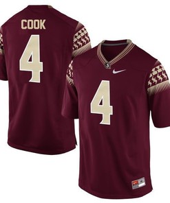 Florida State Seminoles #4 Dalvin Cook Garnet Football Jersey