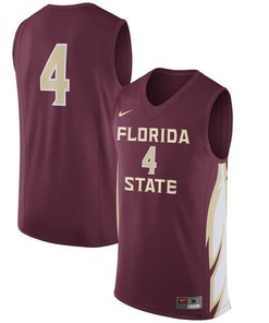 Florida State Seminoles #4 Garnet Basketball Jersey