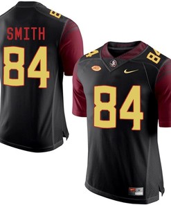 Florida State Seminoles Black Rodney Smith College Basketball Jersey