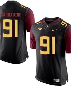 Florida State Seminoles Black Tank Carradine College Basketball Jersey