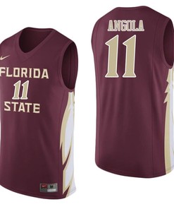 Florida State Seminoles Garnet Braian Angola College College Basketball Jersey