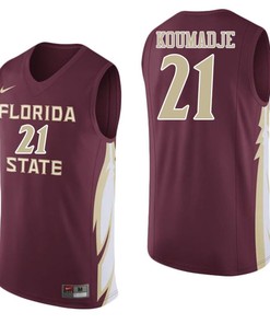 Florida State Seminoles Garnet Christ Koumadje College College Basketball Jersey