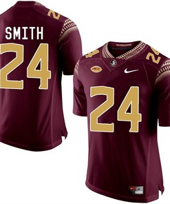 Florida State Seminoles Garnet Terrance Smith College Basketball Jersey