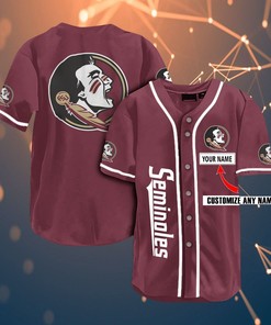 Florida State Seminoles Personalized Name Fans Team Ncaa 3d Customization Gifts Baseball Jersey