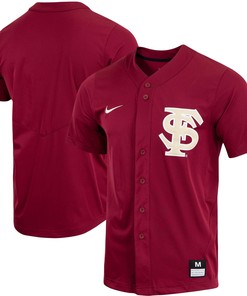 Florida State Seminoles Replica Full-button Baseball Jersey - Garnet Ncaa
