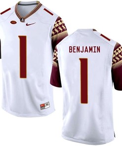 Florida State Seminoles White BKelvin Benjamin College Basketball Jersey