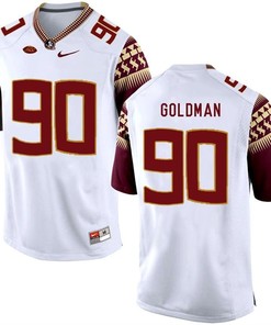 Florida State Seminoles White Eddie Goldman College Basketball Jersey