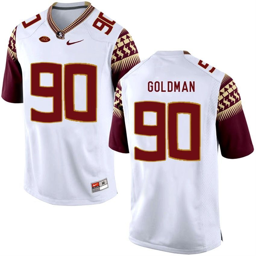 Florida State Seminoles White Eddie Goldman College Basketball Jersey
