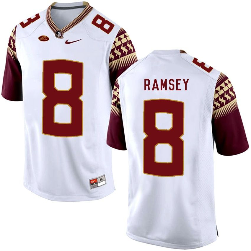 Florida State Seminoles White Jalen Ramsey College Basketball Jersey