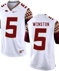 Florida State Seminoles White Jameis Winston College Basketball Jersey