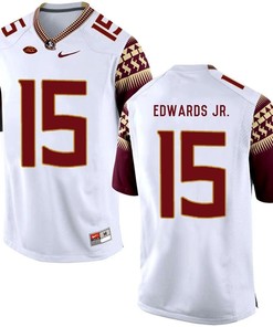 Florida State Seminoles White Mario Edwards Jr. College Basketball Jersey