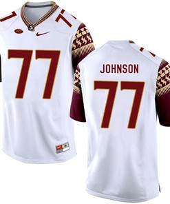 Florida State Seminoles White Roderick Johnson College Basketball Jersey
