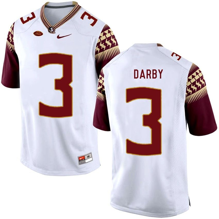 Florida State Seminoles White Ronald Darby College Basketball Jersey