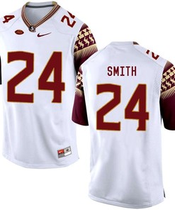 Florida State Seminoles White Terrance Smith College Basketball Jersey