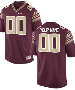 Florida State Seminoles crimson Customized Football Jersey