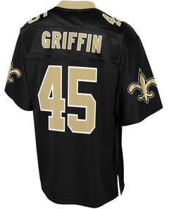 Garrett Griffin New Orleans Saints Nfl Pro Line Team Color Player Jersey - Black