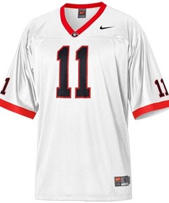 Georgia Bulldogs #11 Aaron Murray White Football Jersey