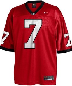Georgia Bulldogs #7 Matthew Stafford Red Football Jersey