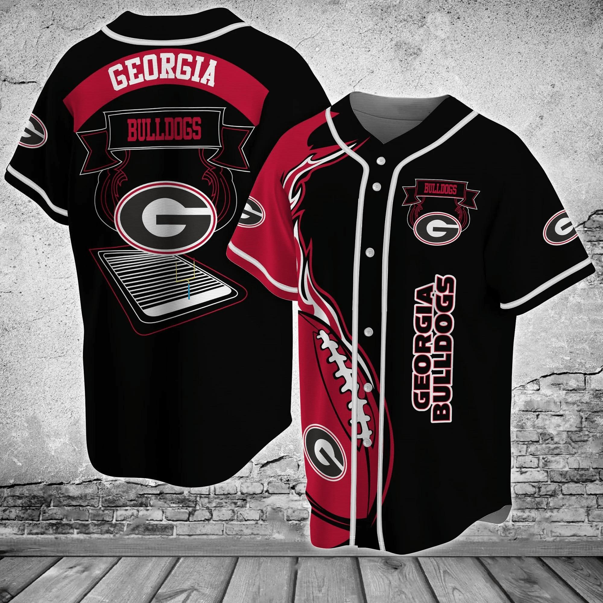 Georgia Bulldogs NCAA Baseball Jersey Shirt Classic