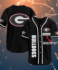 Georgia Bulldogs Personalized Name Ncaa Fans Team 3d Customization Gifts Baseball Jersey