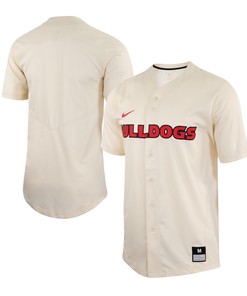 Georgia Bulldogs Replica Baseball Jersey Natural Ncaa