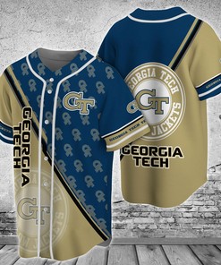 Georgia Tech Yellow Jackets NCAA Baseball Jersey Shirt For Fans