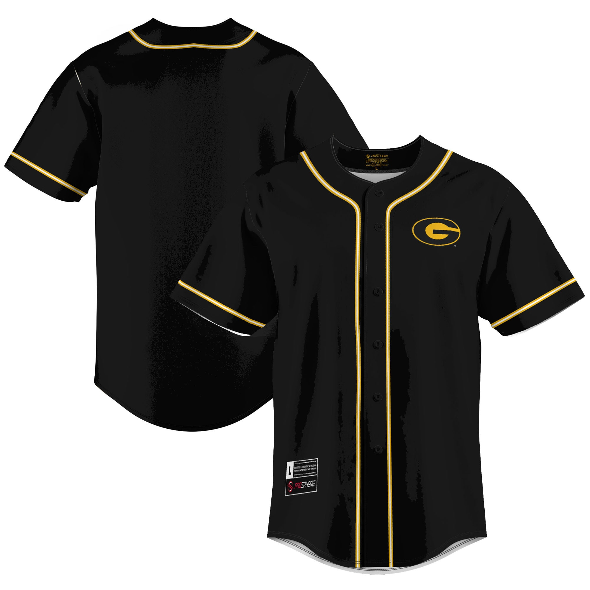 Grambling Tigers Baseball Jersey - Black Ncaa