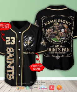 HOT NFL Orleans Saints Custom Baseball Jersey
