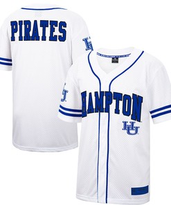 Hampton Pirates Colosseum Free Spirited Baseball Jersey - White/royal Ncaa