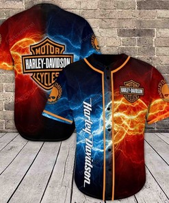 Harley Davidson Personalized 3d Baseball Jersey Limited 02