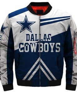 Hot Sale NFL Football Men's Bomber Jacket Dallas Cowboys Bomber Jacket