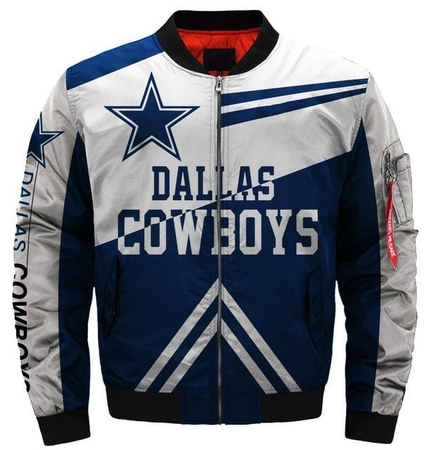 Hot Sale NFL Football Men's Bomber Jacket Dallas Cowboys Bomber Jacket