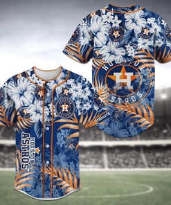 Houston Astros MLB Baseball Jersey Shirt Flower
