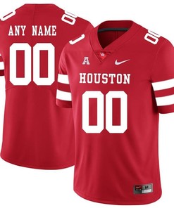 Houston Cougars 2018  Red Custom College Football Jersey