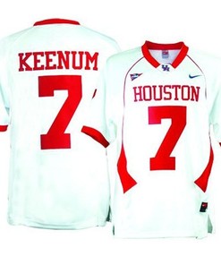 Houston Cougars #7 case Keenum White Football Jersey