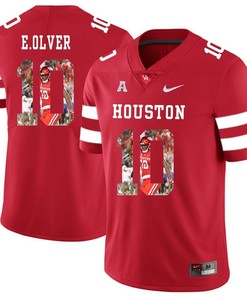 Houston Cougars Red Ed Oliver College Football Portrait Jersey