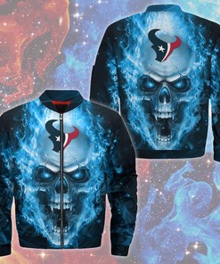 Houston Texans Jacket Mens Skull Graphic