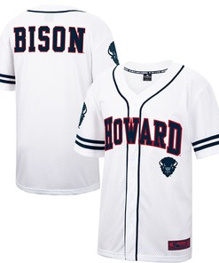 Howard Bison Colosseum Free Spirited Baseball Jersey - White/navy Ncaa