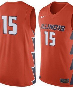 Illinois Fighting Illini #15 Orange Basketball Jersey