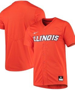 Illinois Fighting Illini Replica Baseball Jersey - Orange Ncaa