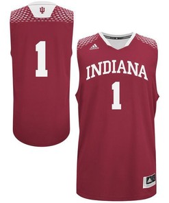 Indiana Hoosiers #1 Cream Basketball Jersey